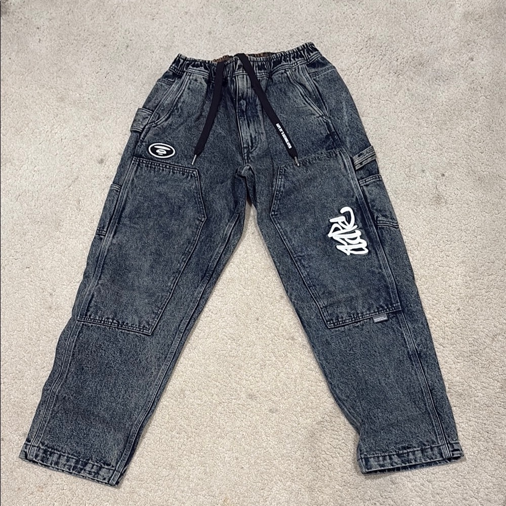 Bape baggy jeans from Japan (dead stock) size 30 stretch waistband